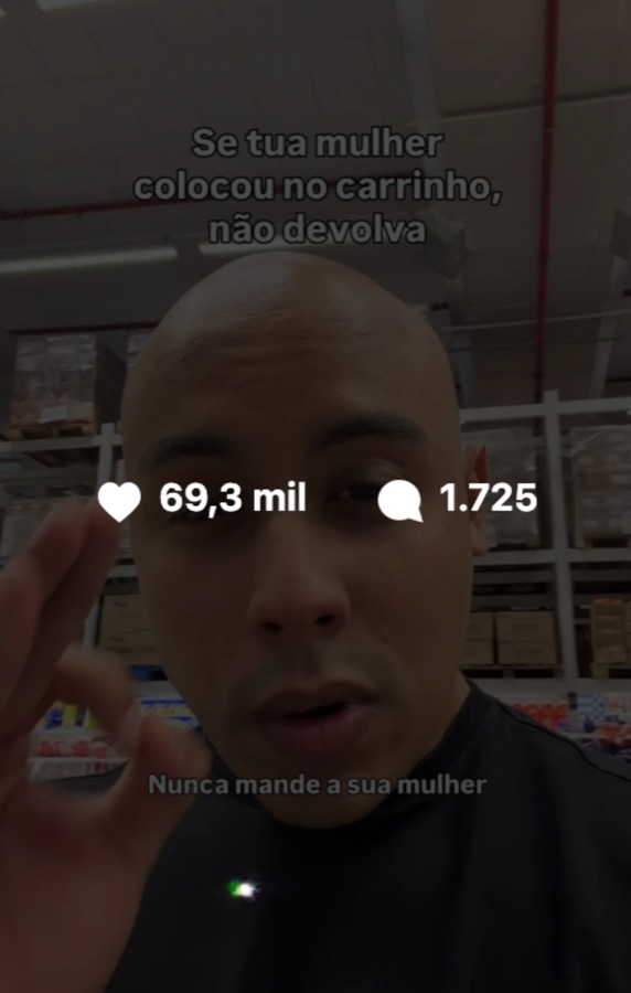 Se tua mulher colocou no carrinho, não devolva — 69,3 mil curtidas
